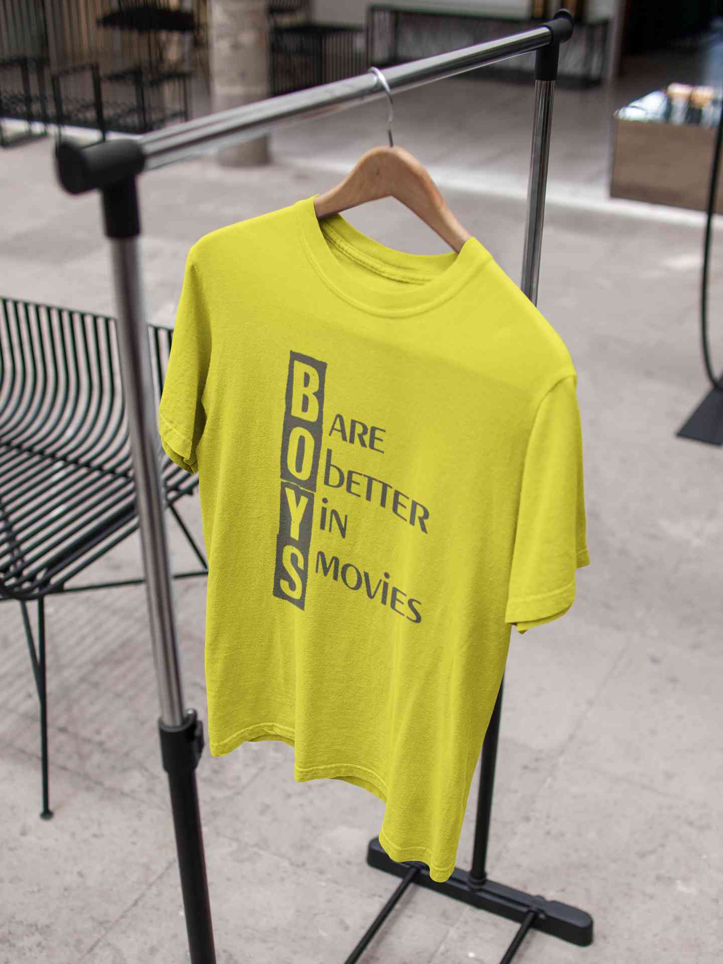 Boys Are Better In Movies Typography Mens Half Sleeves T-shirt- FunkyTeesClub