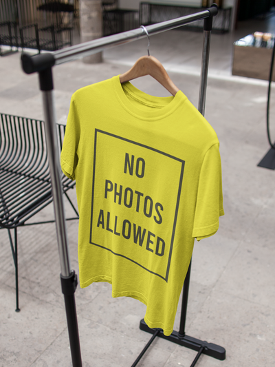 No Photos Allowed Shushant Singh Rajput Celebrity T-shirt- FunkyTeesClub