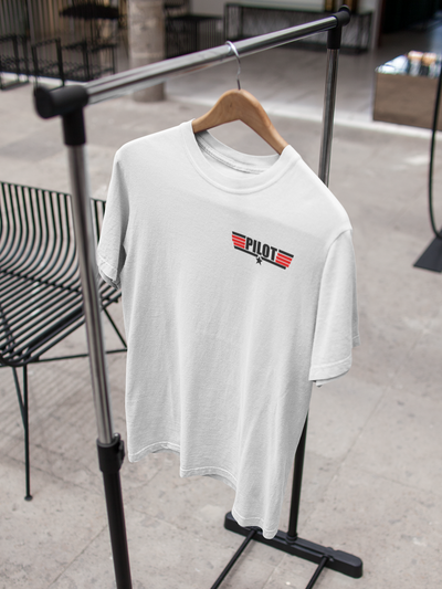 Pilot Red Coded Side Pocket Pilot Mens Half Sleeves T-shirt- FunkyTeesClub