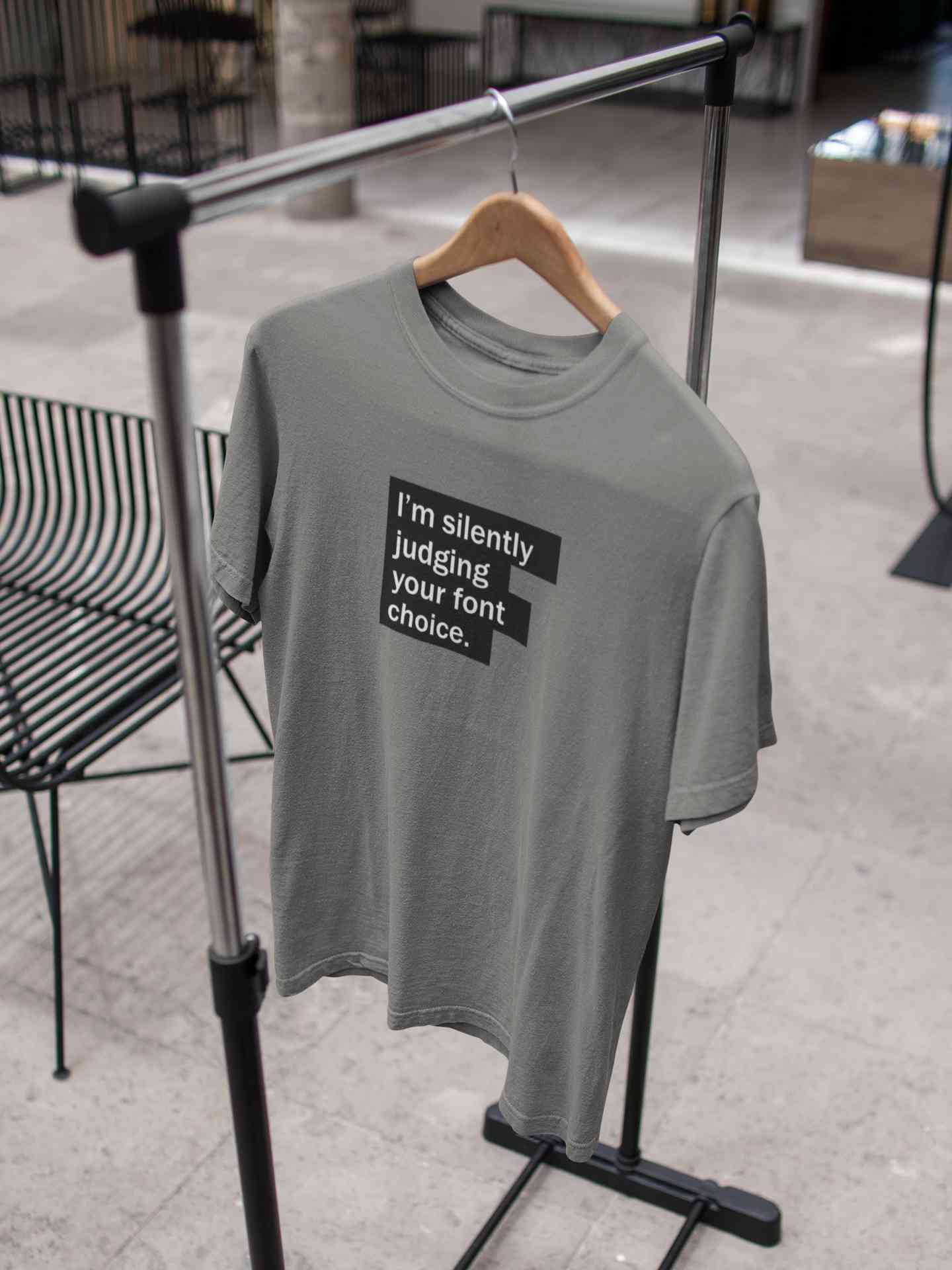 Font Choice Mens Half Sleeves T-shirt- FunkyTeesClub