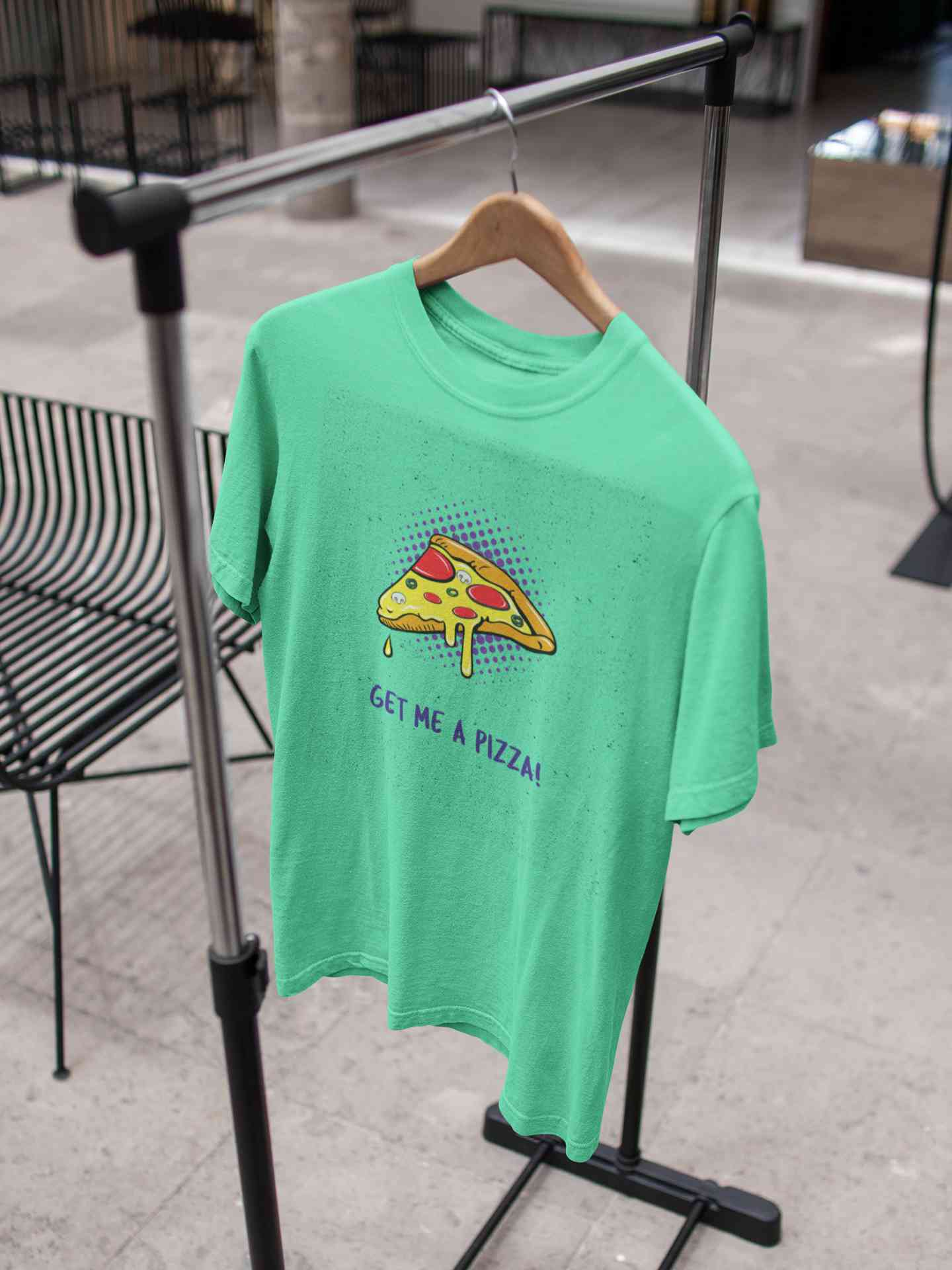 Get Me A Pizza Women Half Sleeves T-shirt- FunkyTeesClub