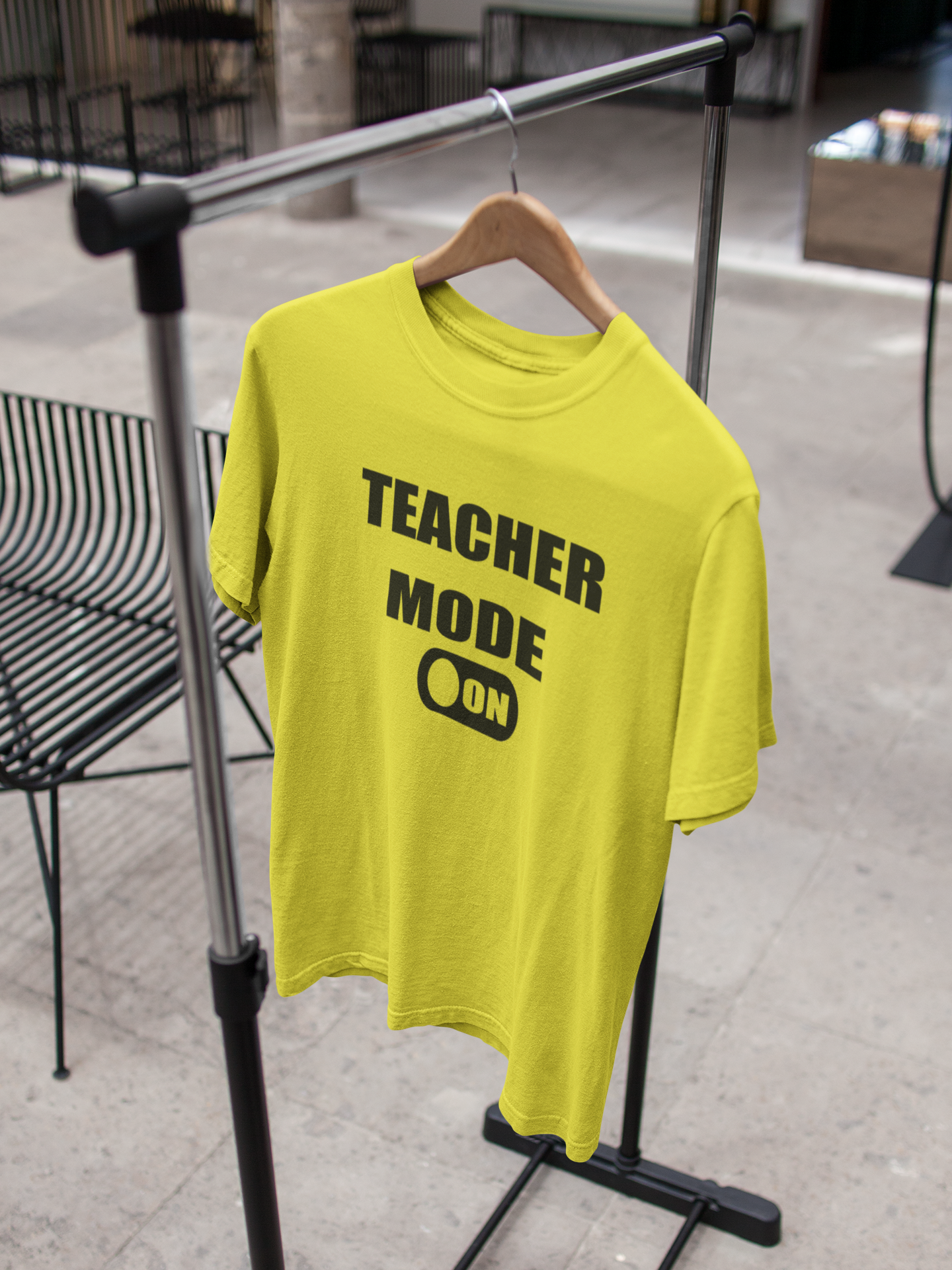 Teacher Mode On Mens Half Sleeves T-shirt- FunkyTeesClub
