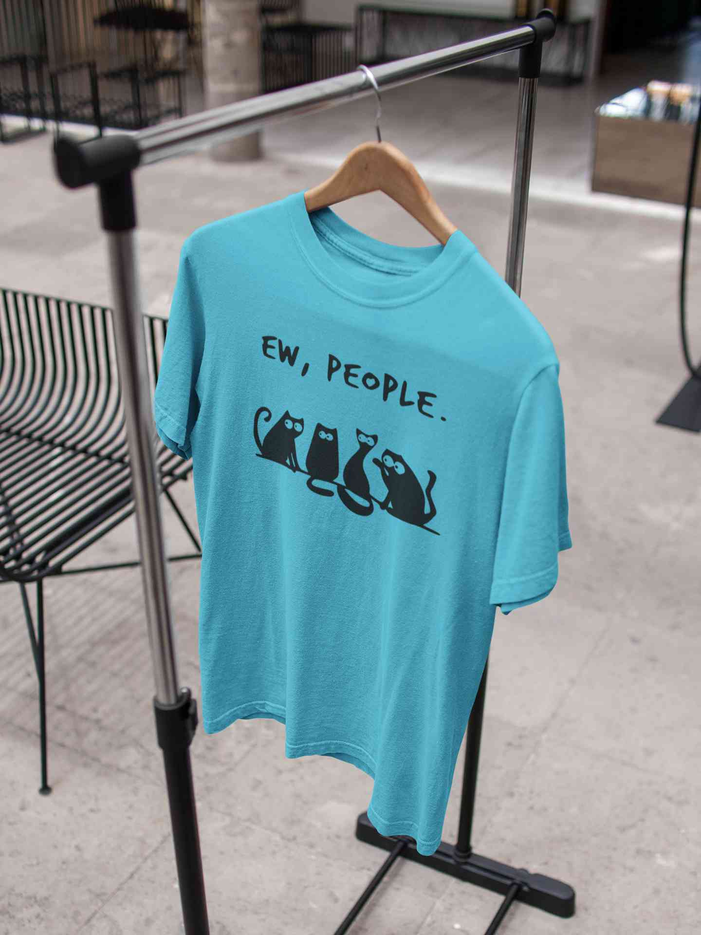Ew People Mens Half Sleeves T-shirt- FunkyTeesClub