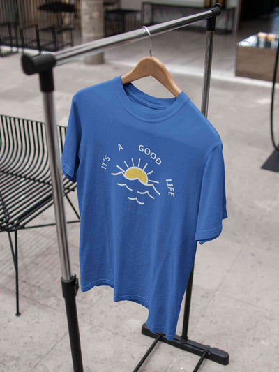 Its A Good Life Mens Half Sleeves T-shirt- FunkyTeesClub