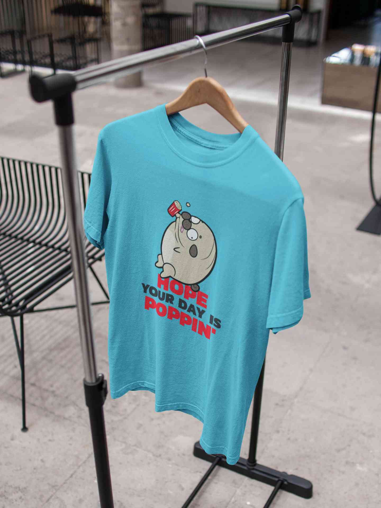 Hope Your Day Is Popin Funny Mens Half Sleeves T-shirt- FunkyTeesClub