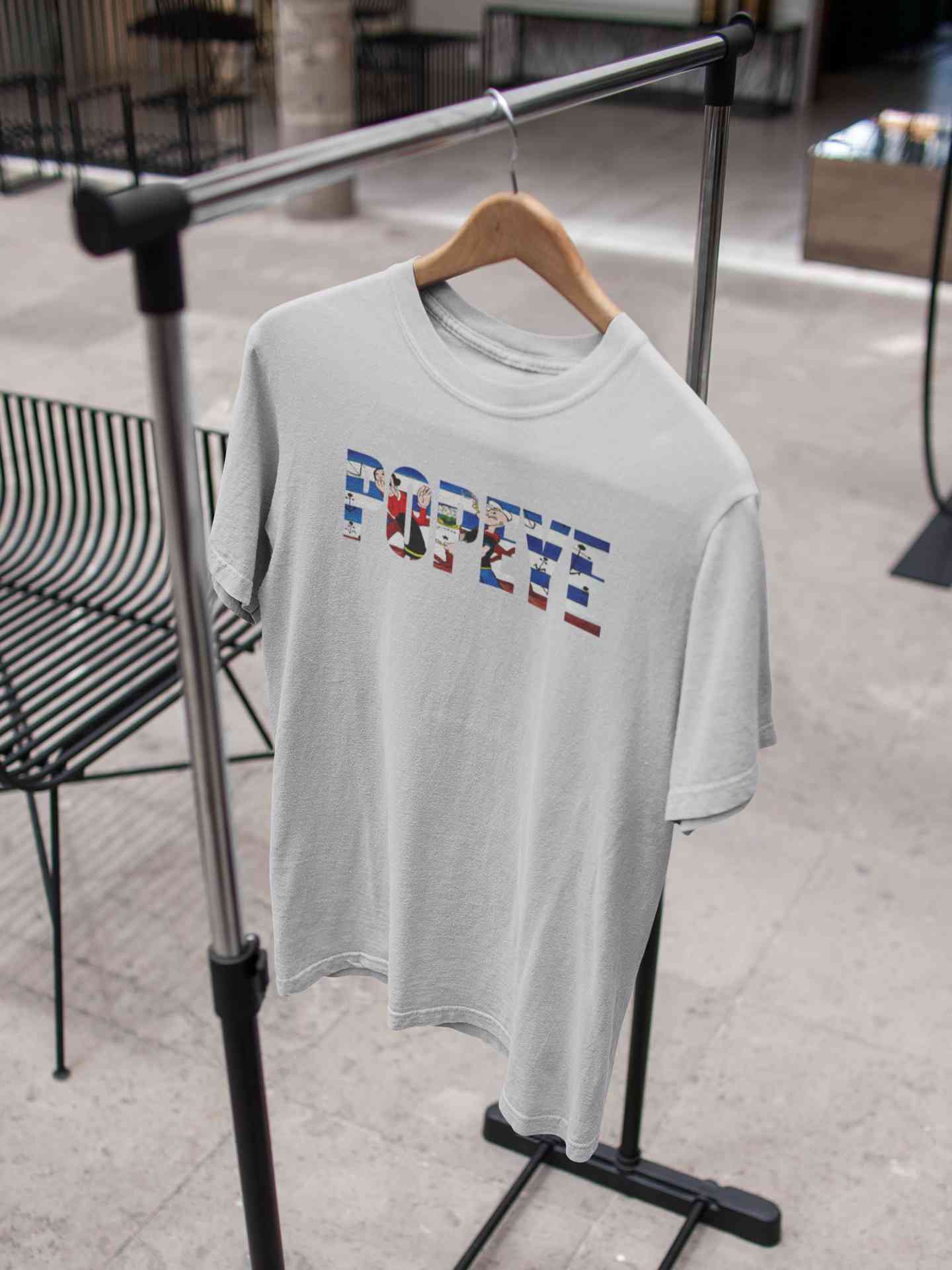 Popeye Mens Half Sleeves T-shirt- FunkyTeesClub