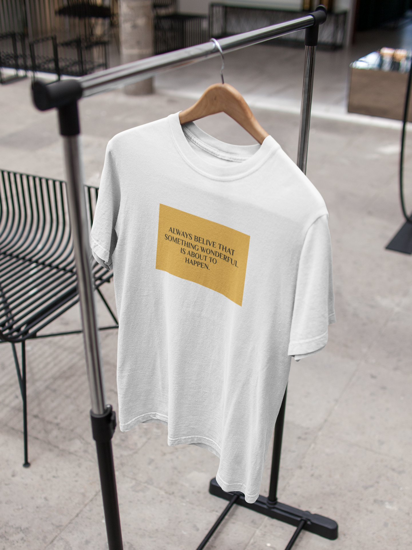 Always Believe Quotes Mens Half Sleeves T-shirt- FunkyTeesClub