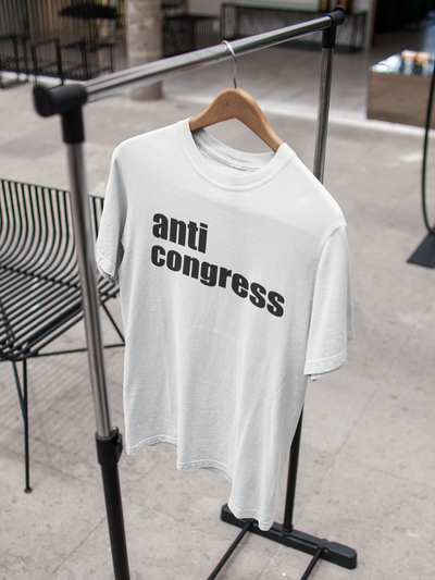 Anti Congress Anti Government Mens Half Sleeves T-shirt- FunkyTeesClub