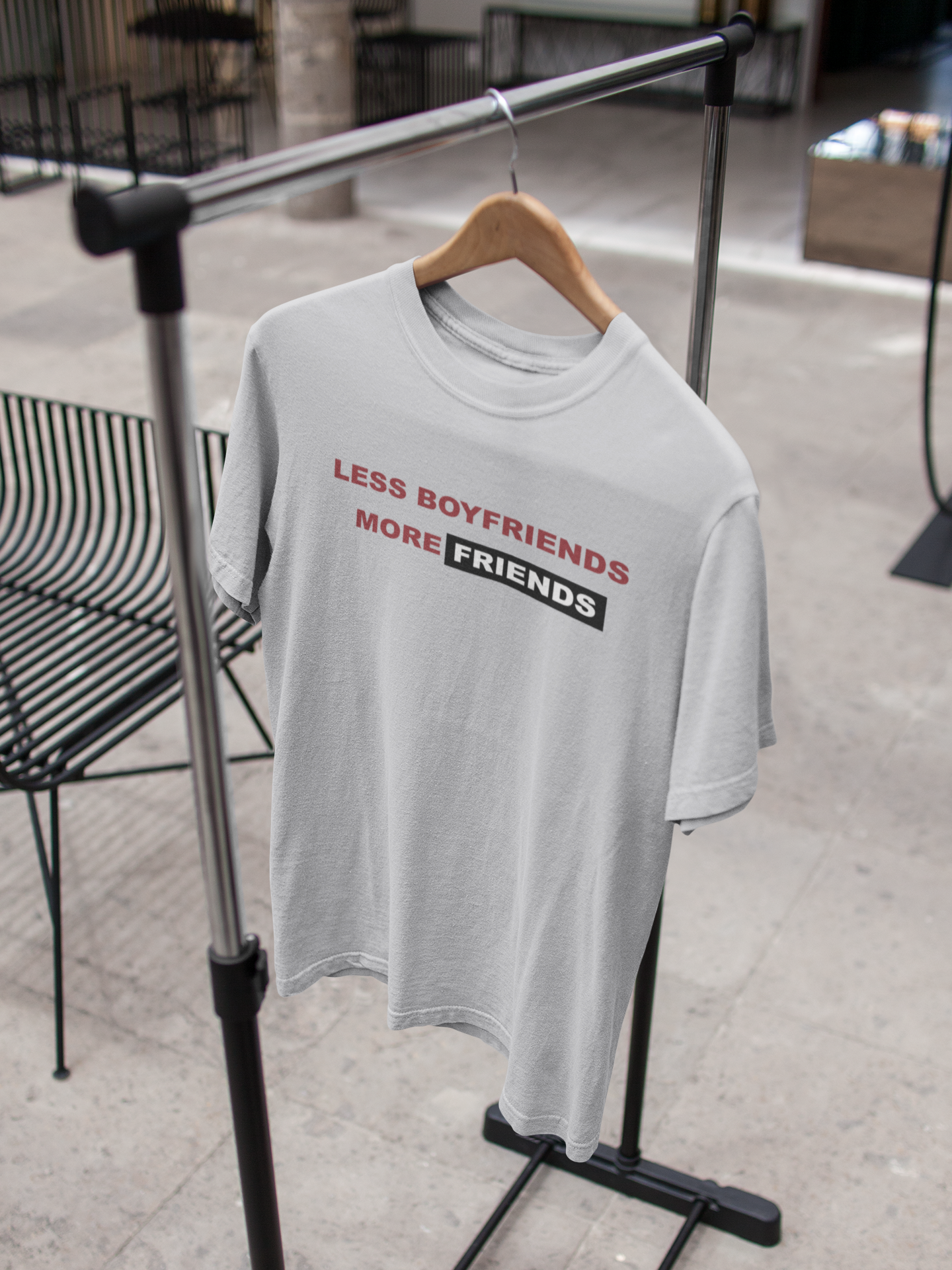 Less Boyfriends More Friends Kangana Ranaut Celebrity T-shirt- FunkyTeesClub