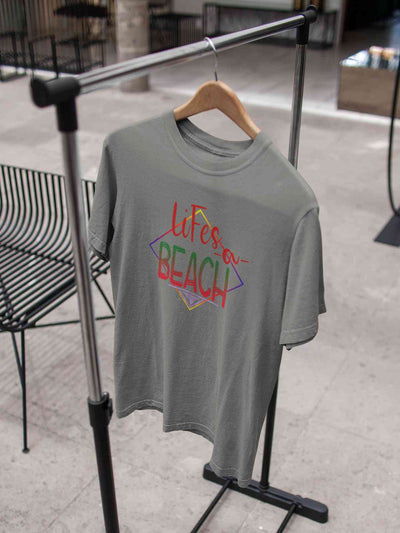 Life Is A Beach Women Half Sleeves T-shirt- FunkyTeesClub