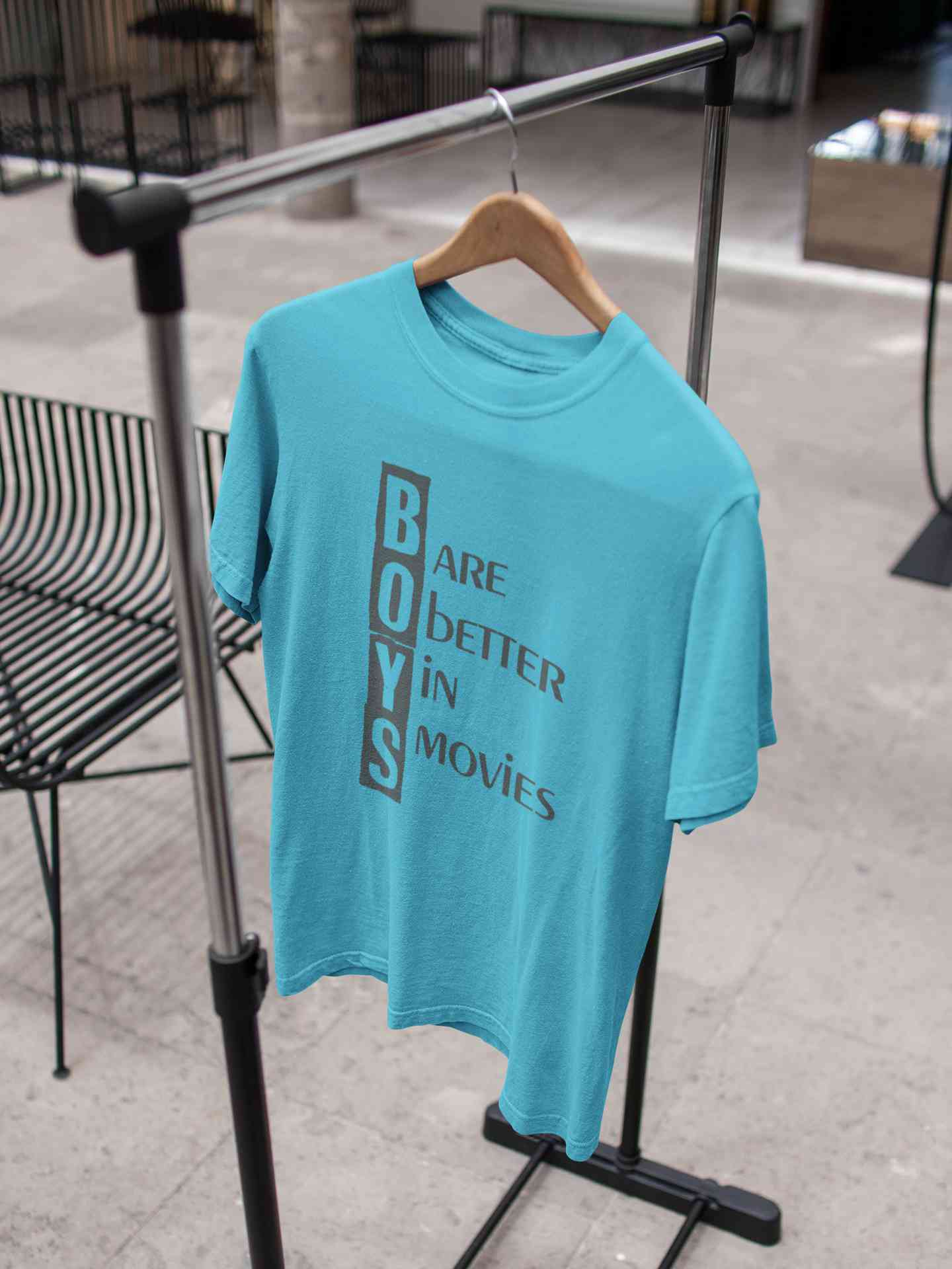 Boys Are Better In Movies Typography Mens Half Sleeves T-shirt- FunkyTeesClub