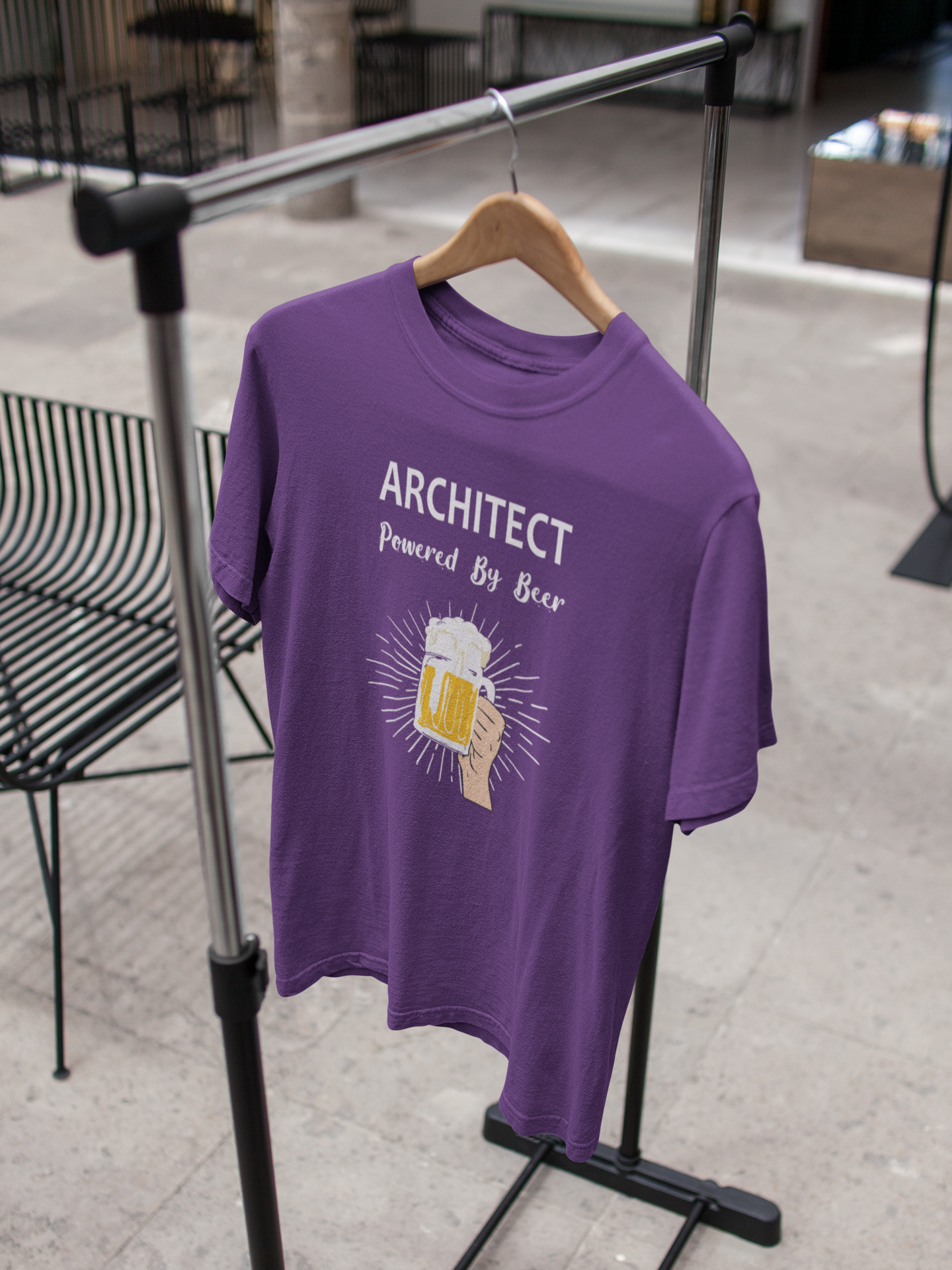 Beer Architect Profession Mens Half Sleeves T-shirt- FunkyTeesClub