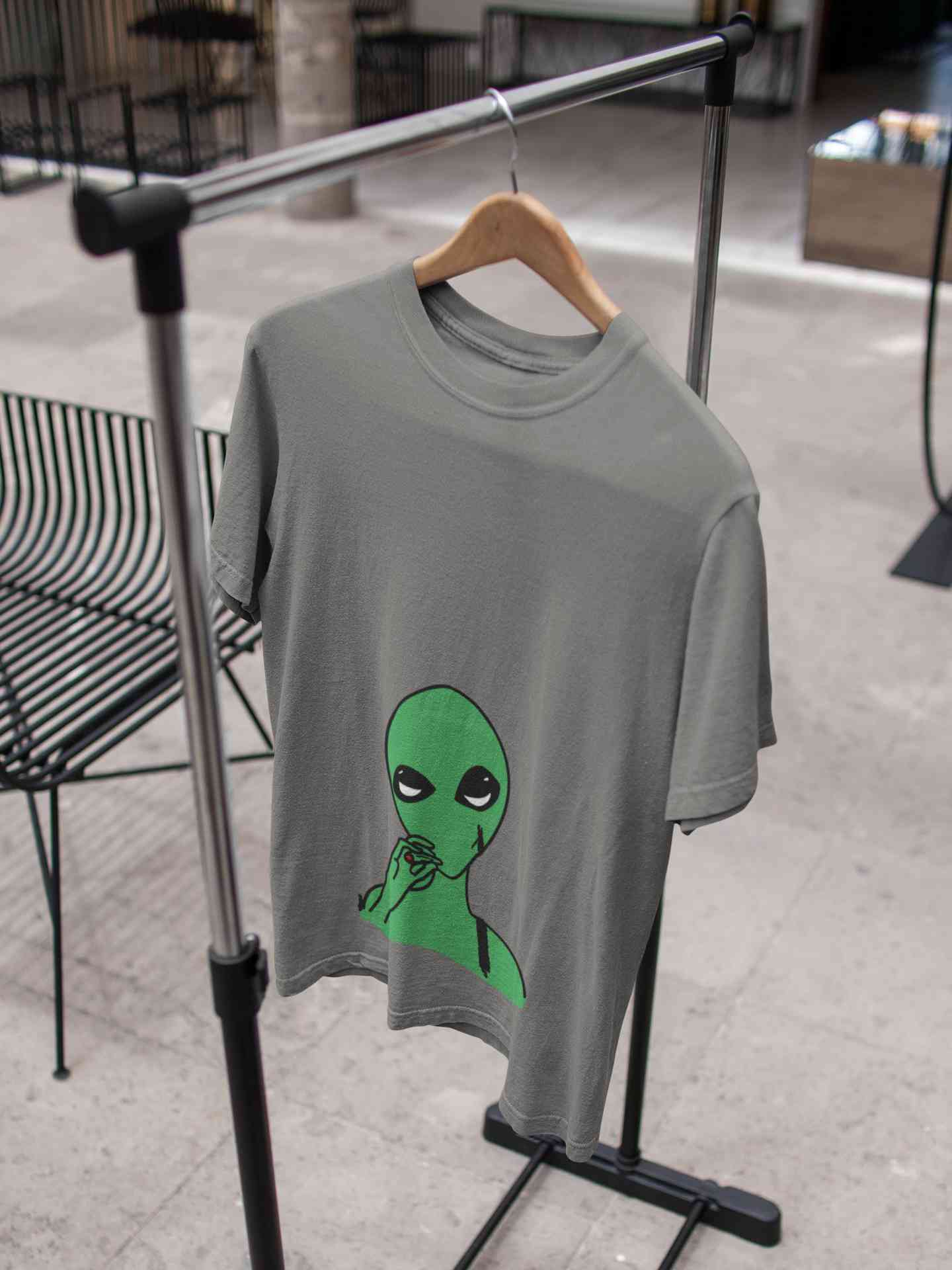 Alien Smoking Women Half Sleeves T-shirt- FunkyTeesClub