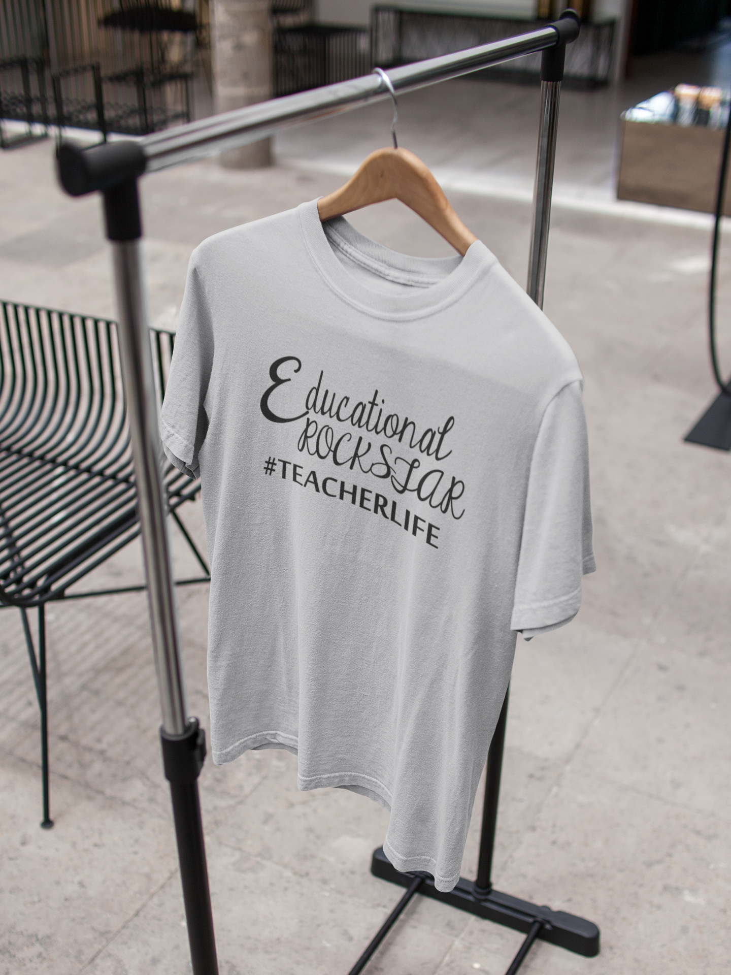 Educational Rockstar Teacher Women Half Sleeves T-shirt- FunkyTeesClub