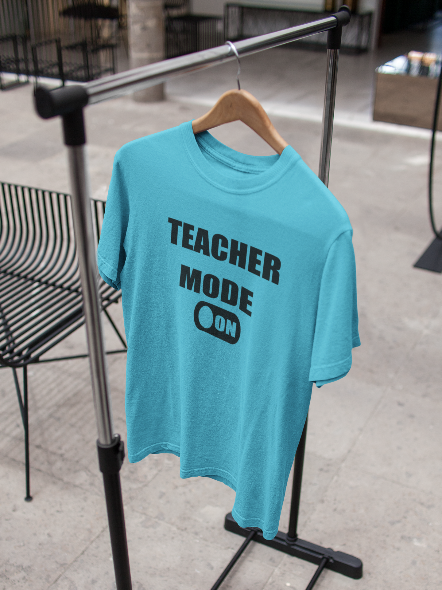 Teacher Mode On Mens Half Sleeves T-shirt- FunkyTeesClub