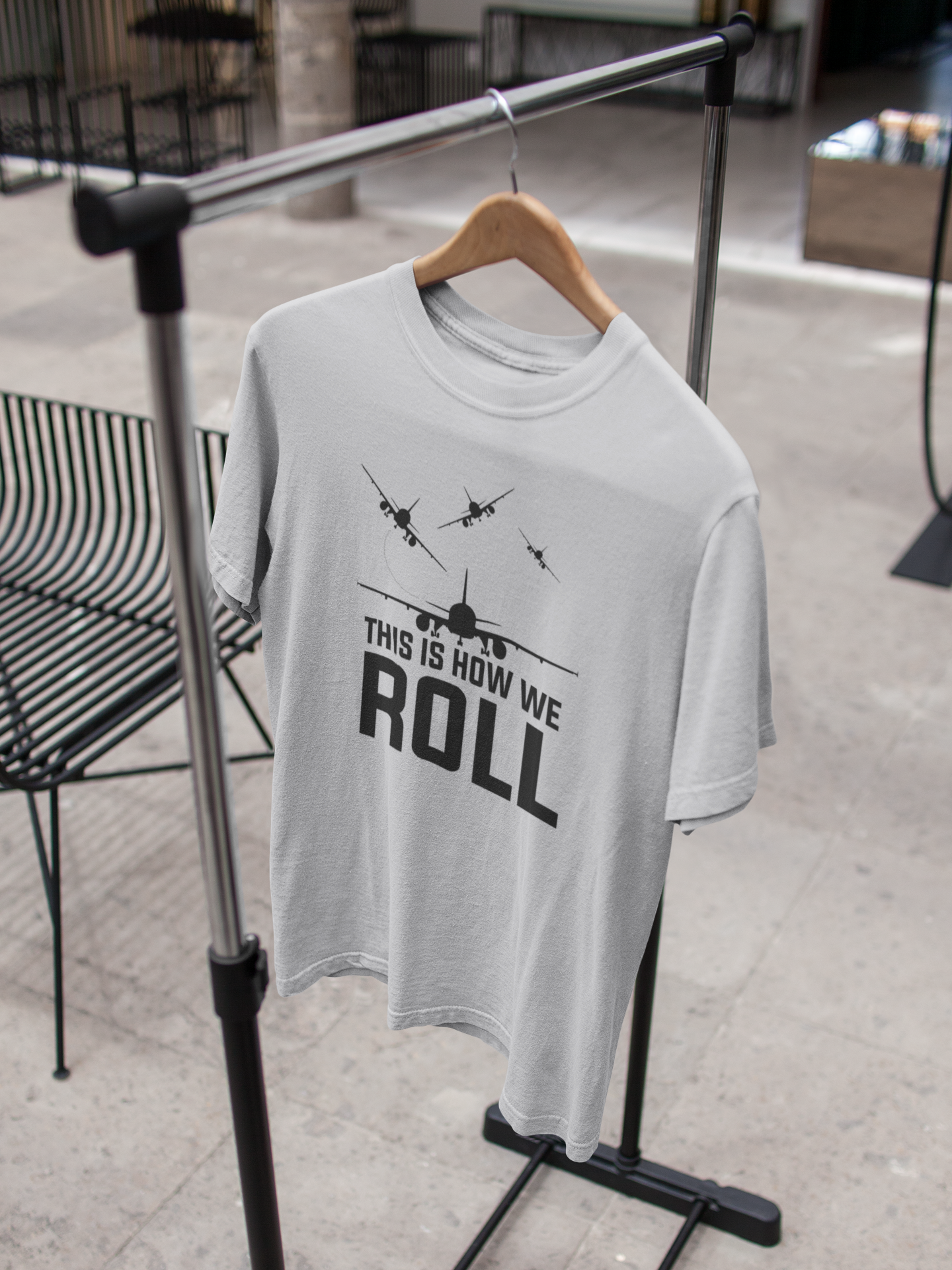 This Is How We Roll Pilot Mens Half Sleeves T-shirt- FunkyTeesClub