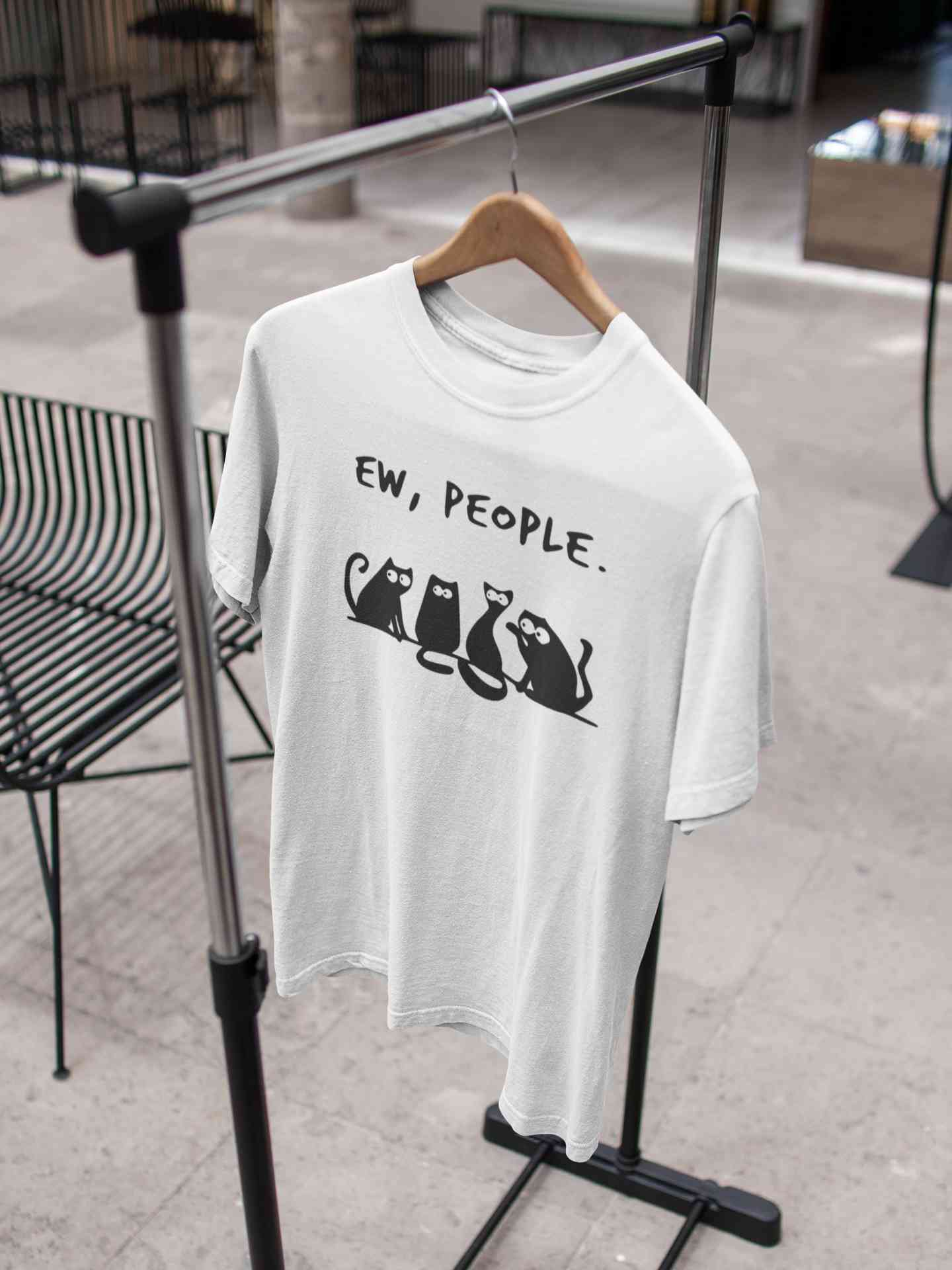 Ew People Mens Half Sleeves T-shirt- FunkyTeesClub
