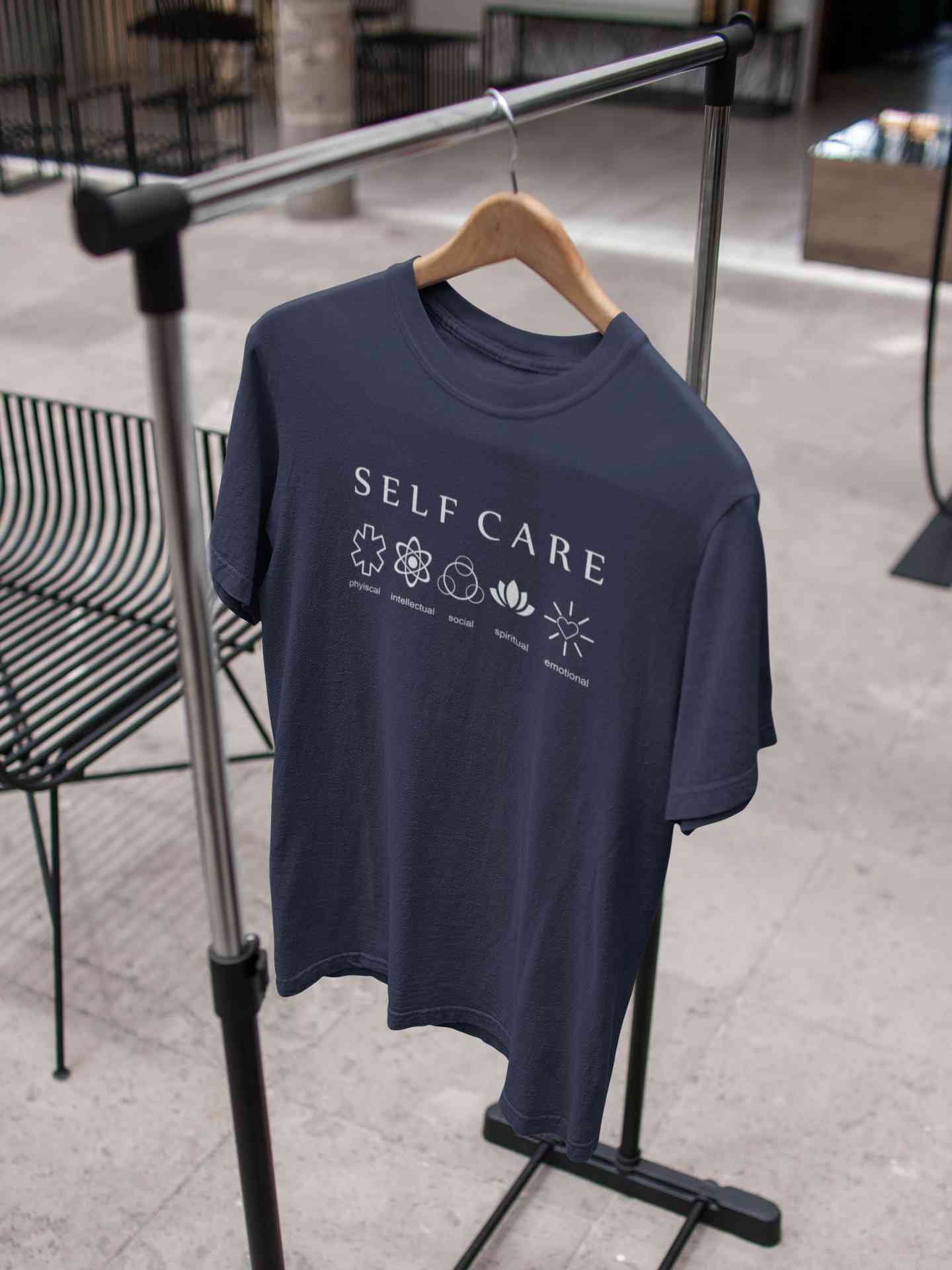 Self Care Mens Half Sleeves T-shirt- FunkyTeesClub