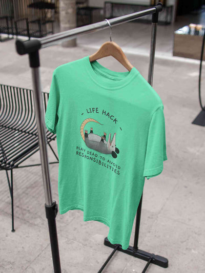 Life Hack Funny Women Half Sleeves T-shirt- FunkyTeesClub