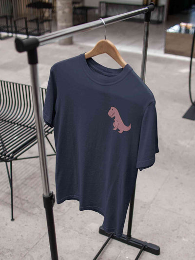 T-Rex Pocket Mens Half Sleeves T-shirt- FunkyTeesClub