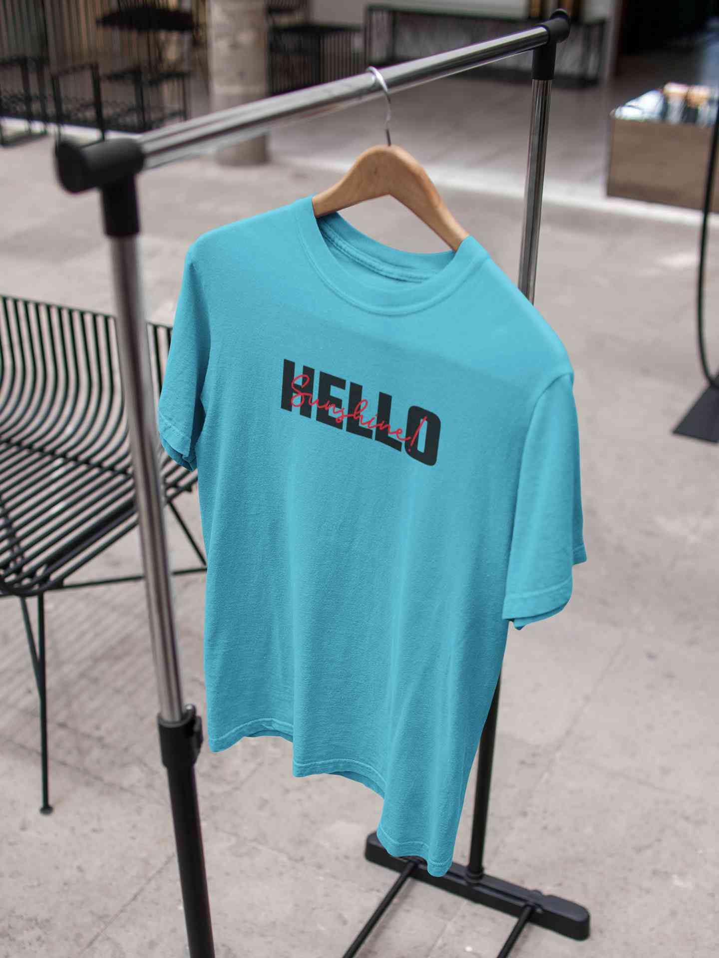 Hello Sunshine Minimals Women Half Sleeves T-shirt- FunkyTeesClub