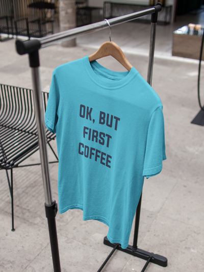 Okay But Coffee First Kareena Kapoor Celebrity T-shirt- FunkyTeesClub