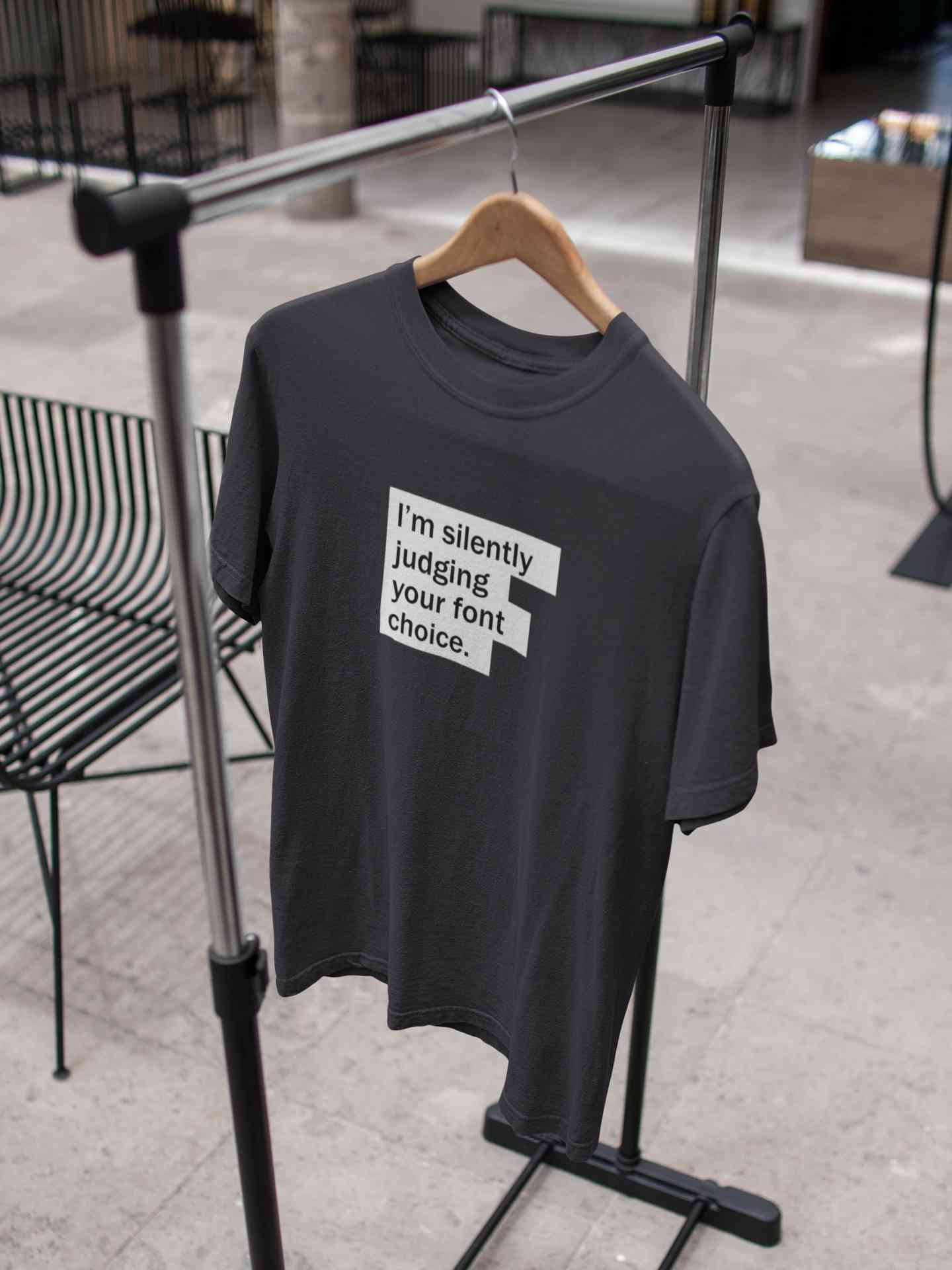 Font Choice Mens Half Sleeves T-shirt- FunkyTeesClub