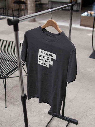 Font Choice Mens Half Sleeves T-shirt- FunkyTeesClub