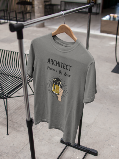 Beer Architect Profession Mens Half Sleeves T-shirt- FunkyTeesClub