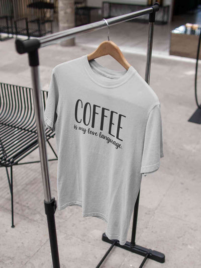 Coffee Is My Love Language Women Half Sleeves T-shirt- FunkyTeesClub