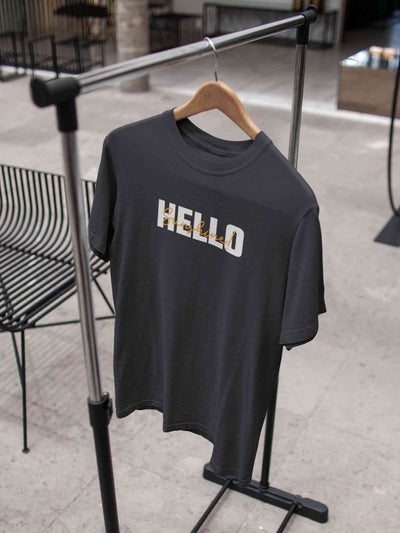 Hello Sunshine Minimals Women Half Sleeves T-shirt- FunkyTeesClub