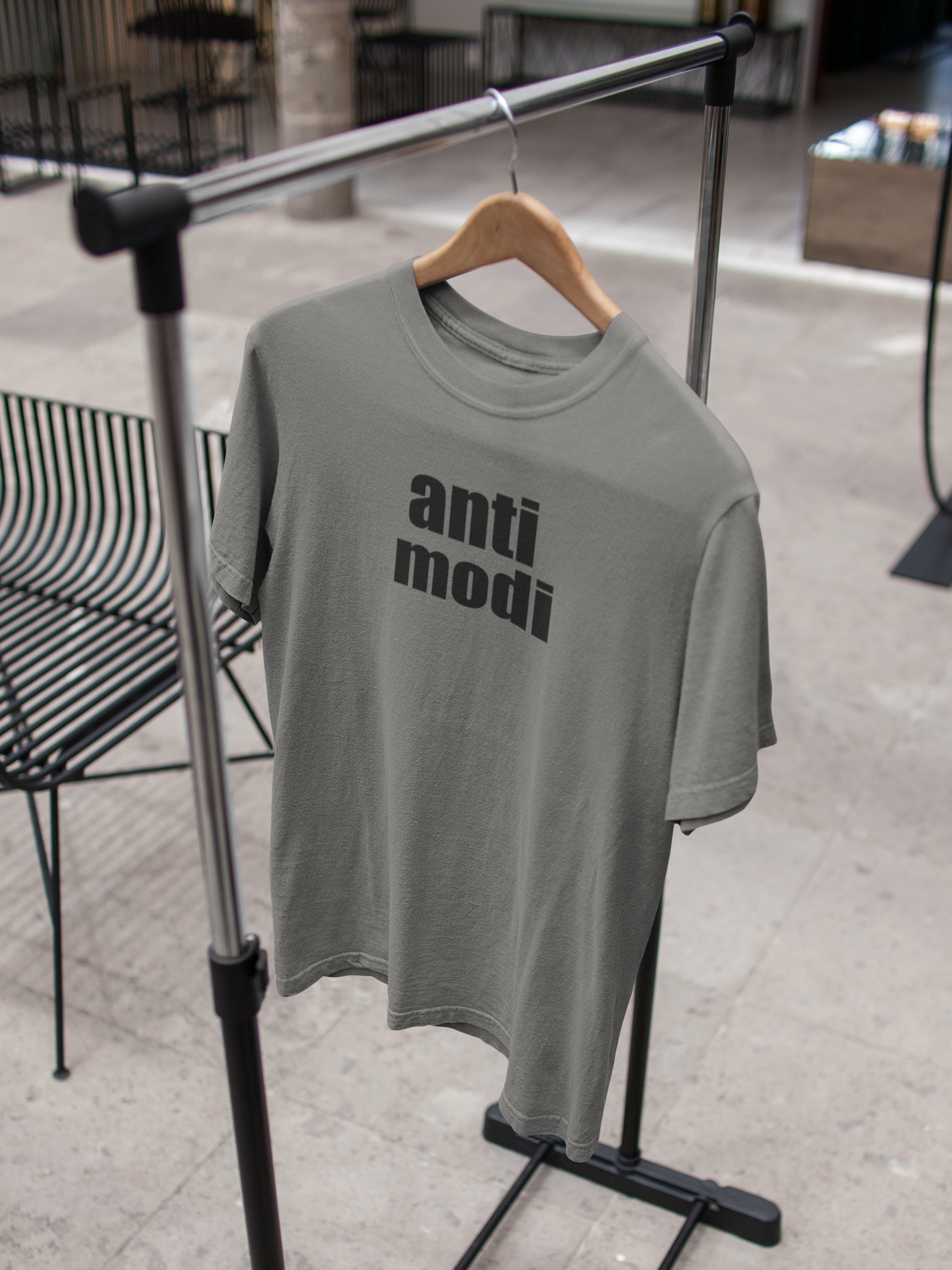 Anti Modi Anti Government Mens Half Sleeves T-shirt- FunkyTeesClub