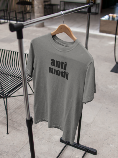 Anti Modi Anti Government Mens Half Sleeves T-shirt- FunkyTeesClub