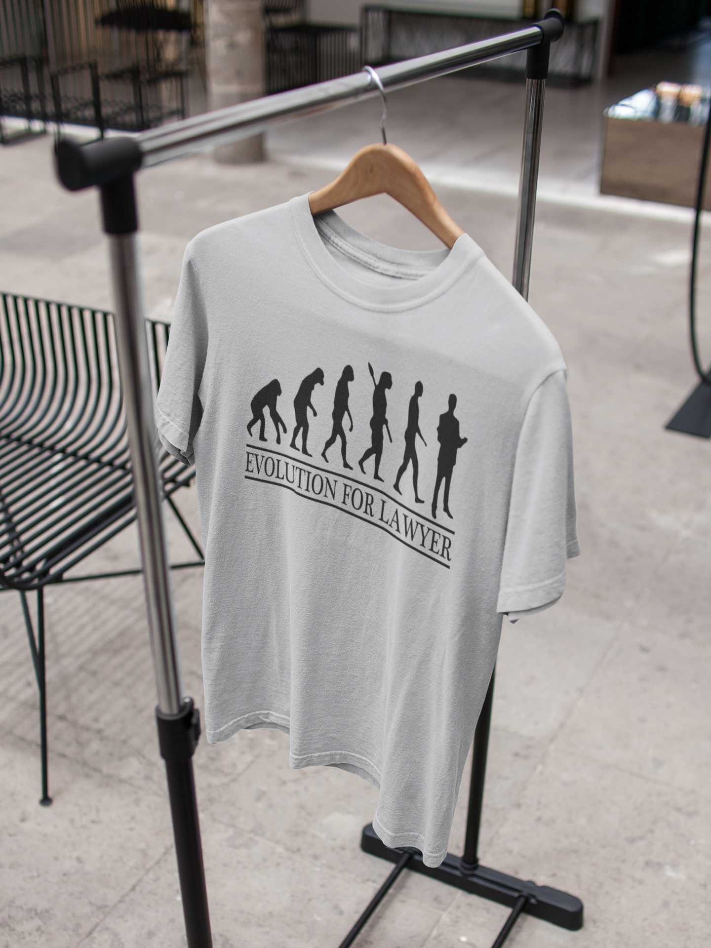 Lawyer Evolution  Mens Half Sleeves T-shirt- FunkyTeesClub