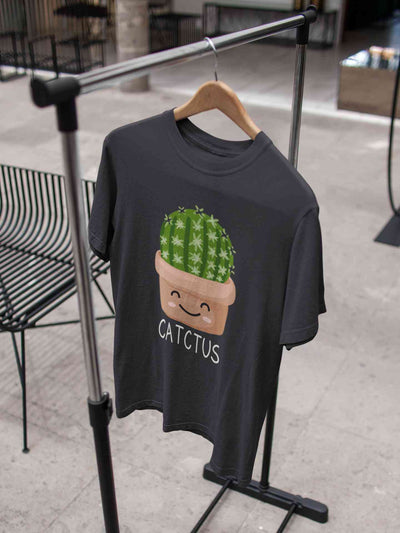 Catctus Women Half Sleeves T-shirt- FunkyTeesClub