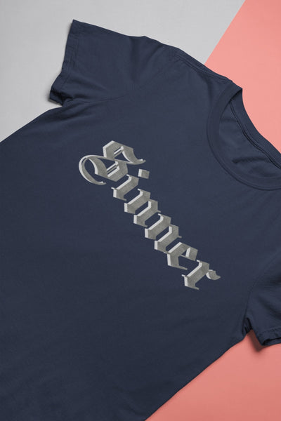 Sinner Teenpreneur Mens Half Sleeves T-shirt- FunkyTeesClub - Funky Tees Club