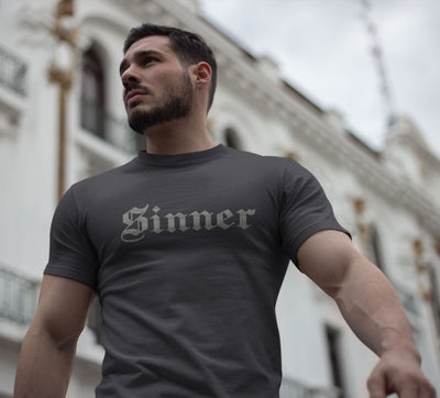 Sinner Teenpreneur Mens Half Sleeves T-shirt- FunkyTeesClub - Funky Tees Club