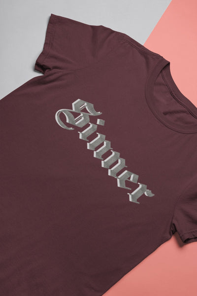 Sinner Teenpreneur Mens Half Sleeves T-shirt- FunkyTeesClub - Funky Tees Club