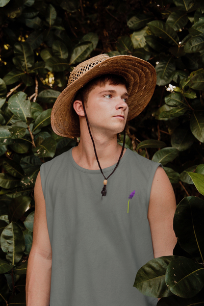 Lavender Sprg Minimal Men Gym Vest-FunkyTeesClub