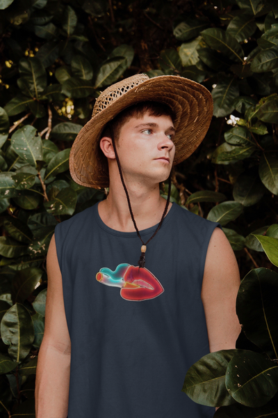 Smokey Lips Minimal Men Gym Vest-FunkyTeesClub