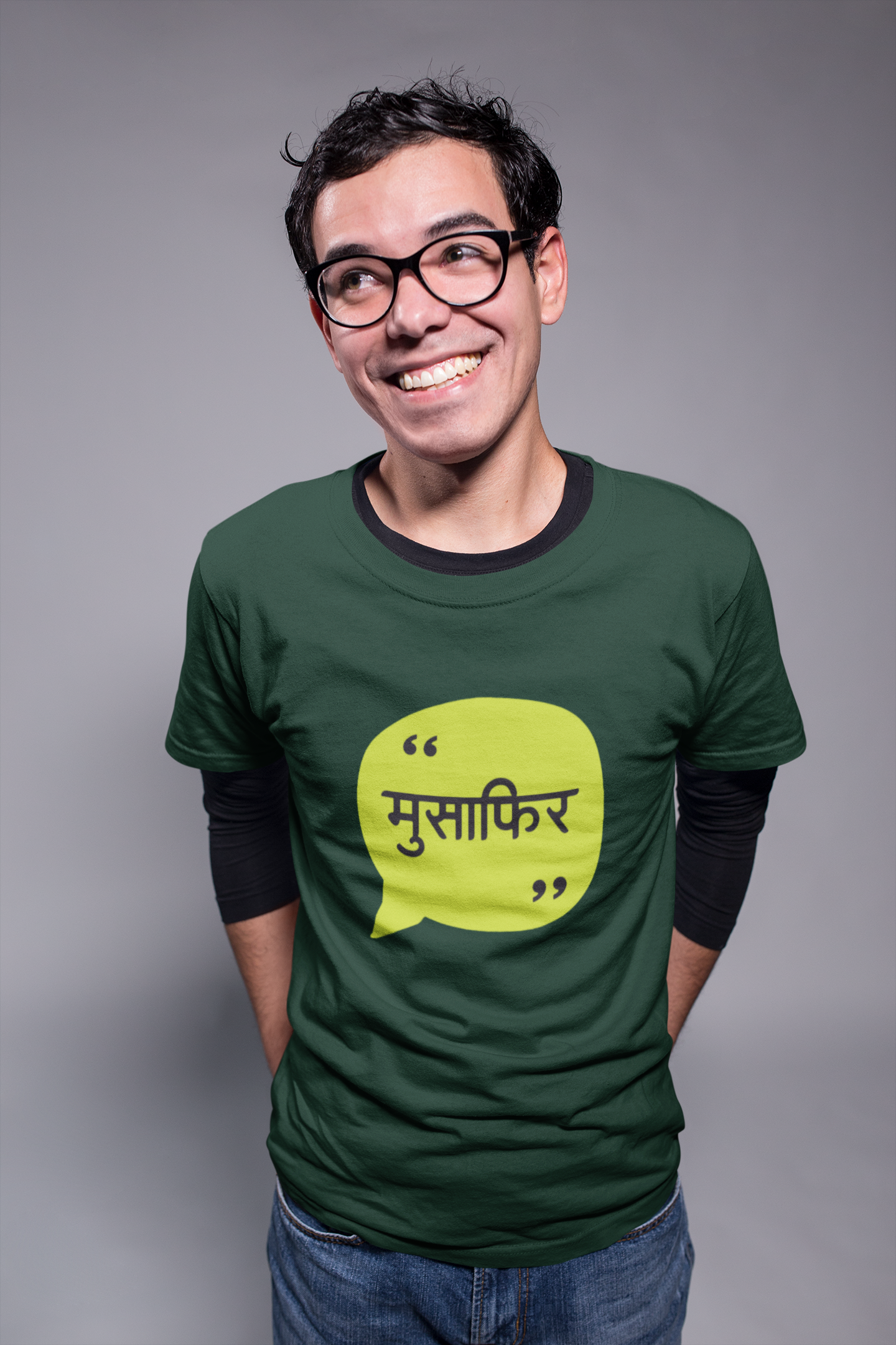 Munsafir Mens Half Sleeves T-shirt- FunkyTeesClub