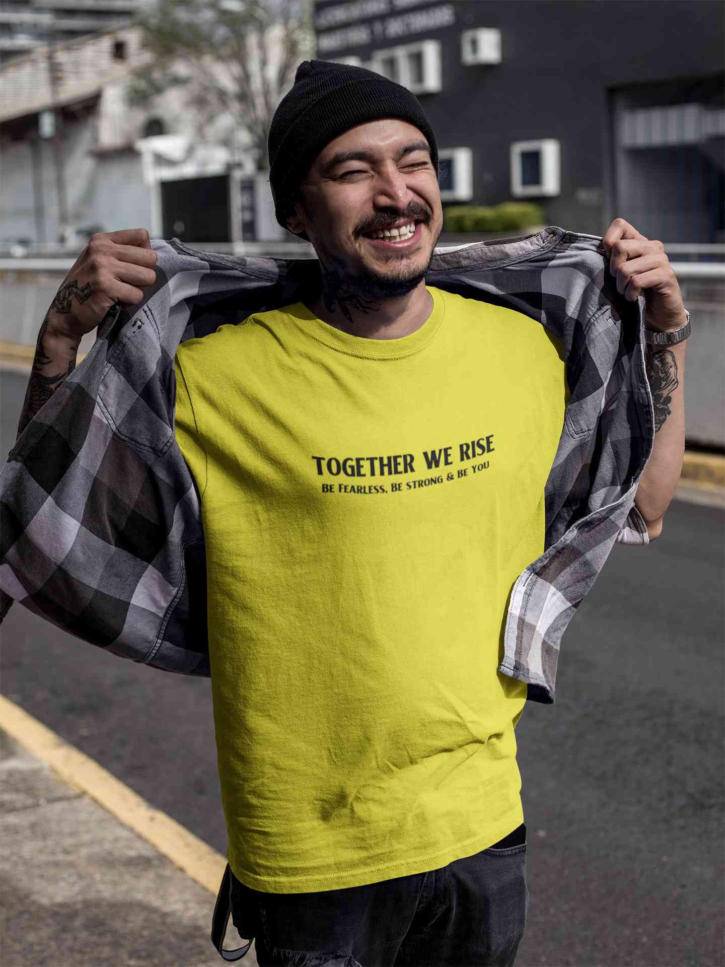Together We Rise Be Strong Be Fearless And Be You Mens Half Sleeves T-shirt- FunkyTeesClub