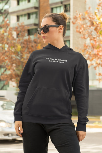 So Much Internet Hoodies for Women-FunkyTeesClub - Funky Tees Club