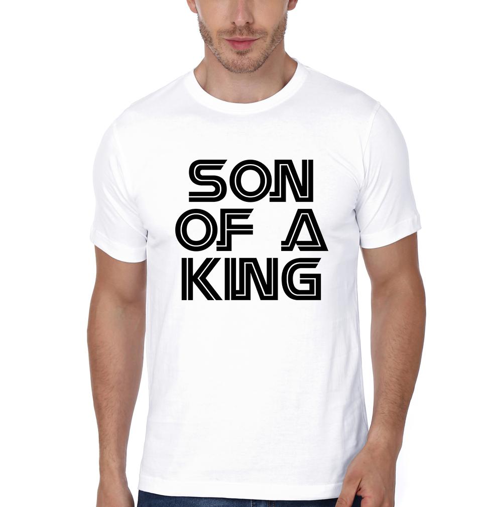 Father Of A Prince Son Of A King Father and Son Matching T-Shirt- FunkyTeesClub