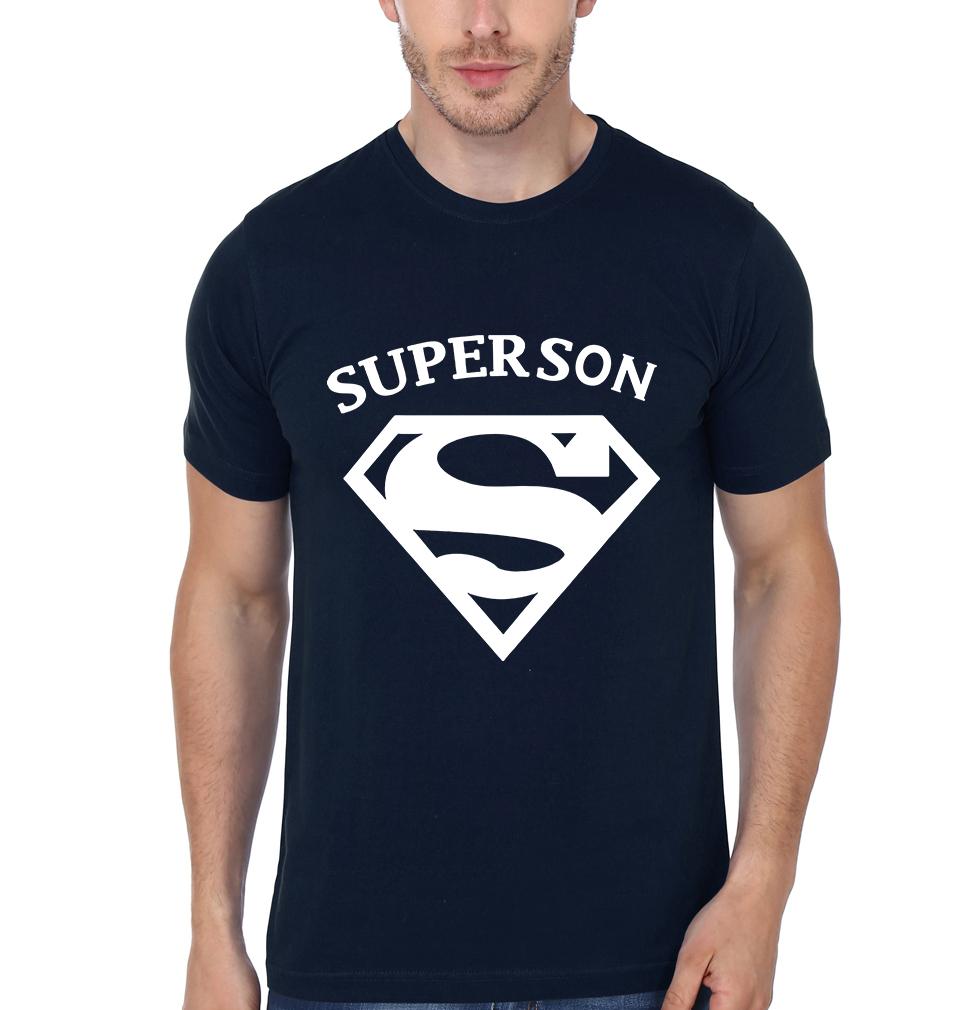 Super Dad Super Son Father and Son Matching T-Shirt- FunkyTeesClub