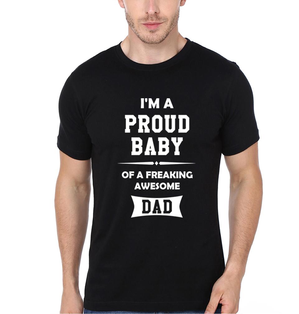 I Am Proud Dad I Am Proud Baby Father and Son Matching T-Shirt- FunkyTeesClub