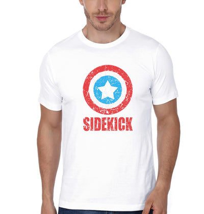 Super Dad Side Kick Father and Son Matching T-Shirt- FunkyTeesClub