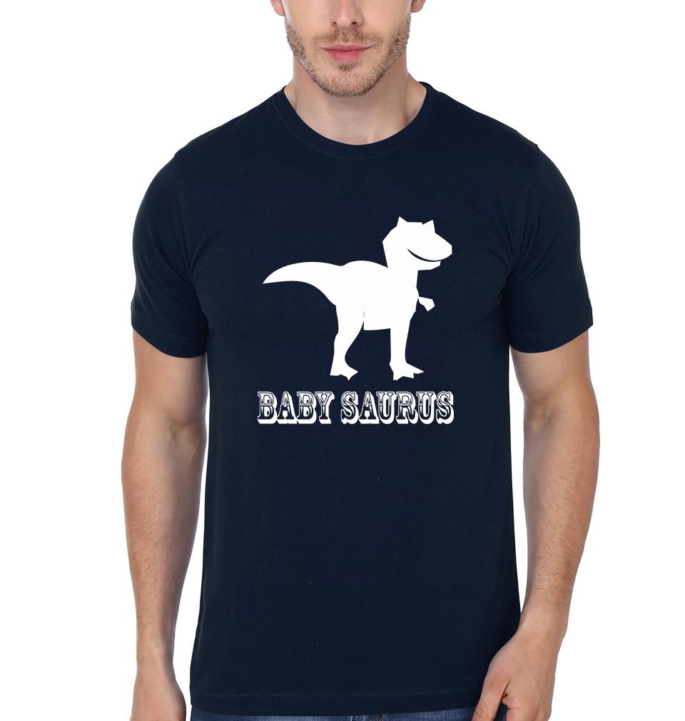 Daddy Saurus BabySaurus Father and Son Matching T-Shirt- FunkyTeesClub