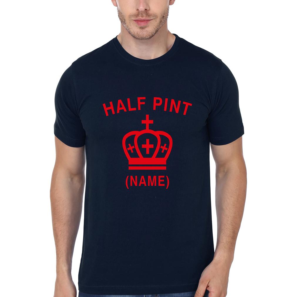 Pint Haif Pint Father and Son Matching T-Shirt- FunkyTeesClub