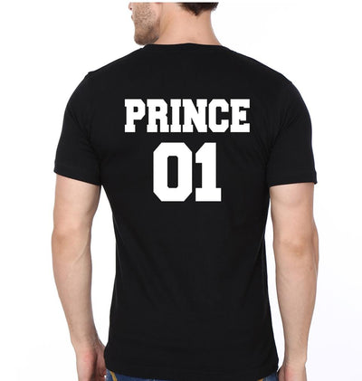 King 01 Prince 01 Father and Son Matching T-Shirt- FunkyTeesClub